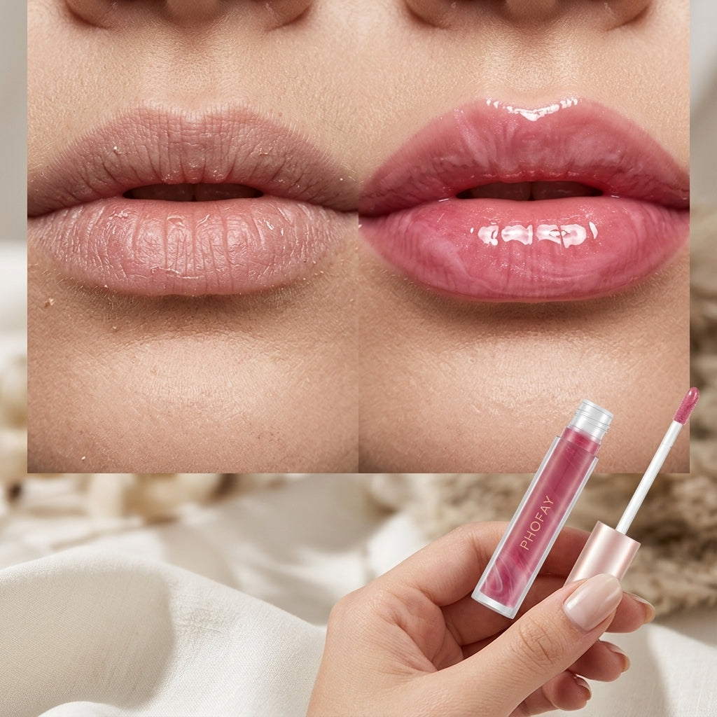 PHOFAY Rose Blooming Hydrating Lip Gloss Set