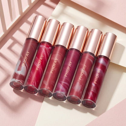 PHOFAY Rose Blooming Hydrating Lip Gloss Set