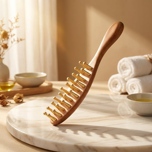 Sandalwood Wide-Tooth Comb